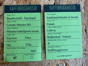 Brasilíu kaffi - Paubrasil - 1kg